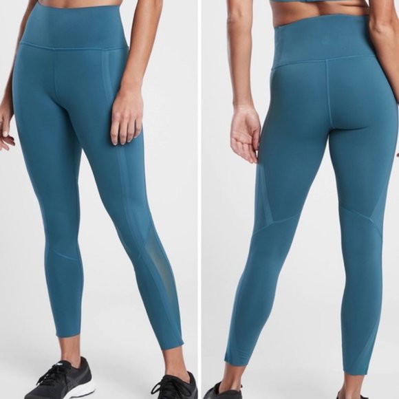 Athleta Pants - NWT ATHLETA High Gear 7/8 Tight Leggings Sequoia Blue